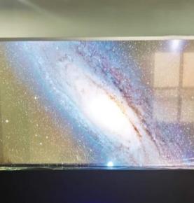 Capacitive touch transparent oled display screen